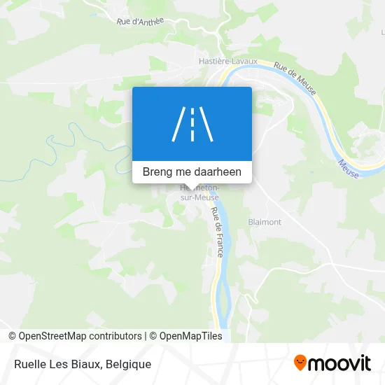 Ruelle Les Biaux kaart