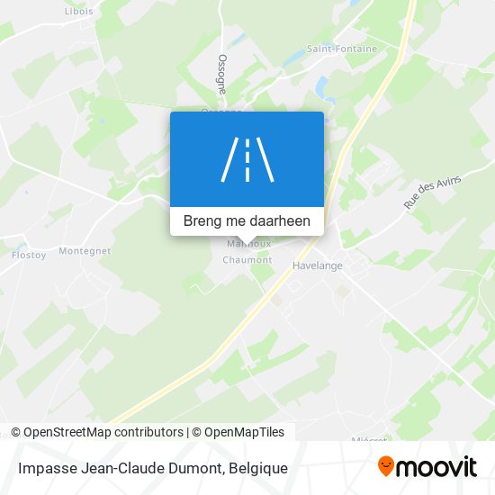Impasse Jean-Claude Dumont kaart