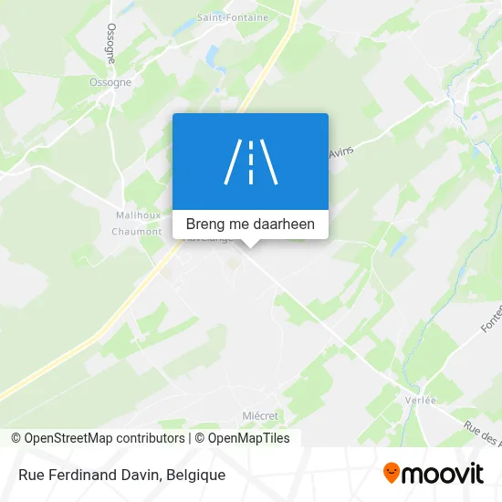 Rue Ferdinand Davin kaart