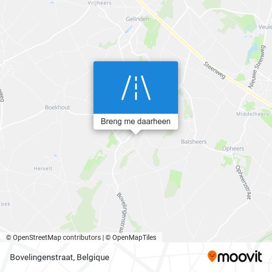 Bovelingenstraat kaart