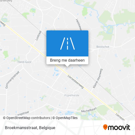 Broekmansstraat kaart