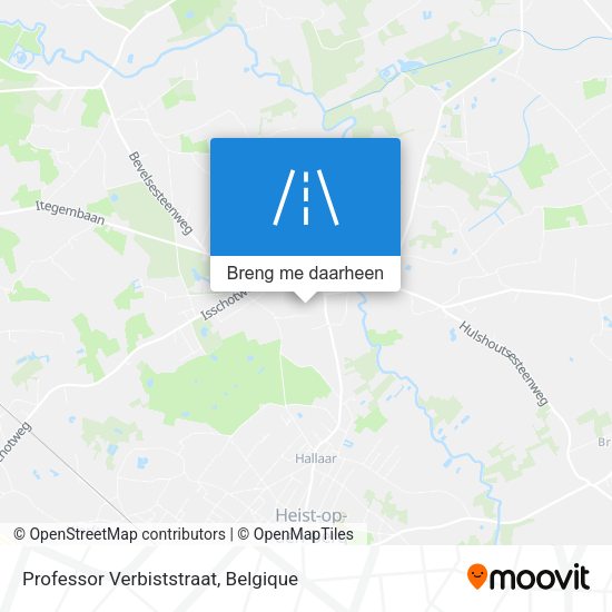 Professor Verbiststraat kaart