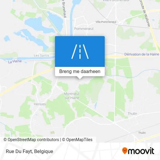 Rue Du Fayt kaart