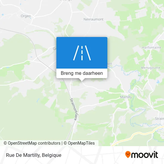 Rue De Martilly kaart