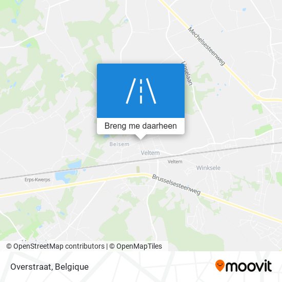 Overstraat kaart