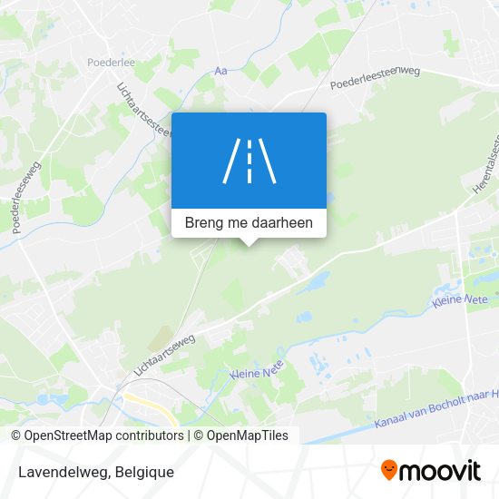 Lavendelweg kaart