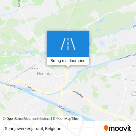 Schrijnwerkerijstraat kaart