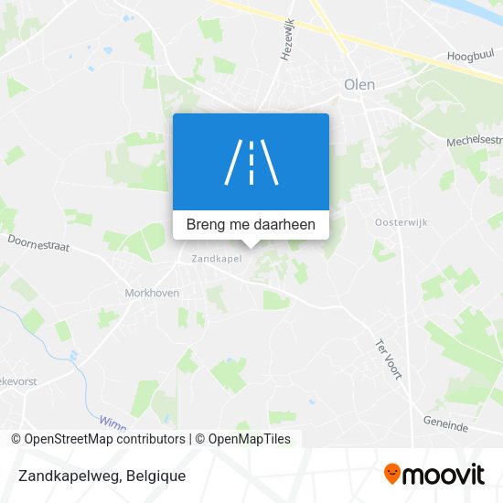 Zandkapelweg kaart