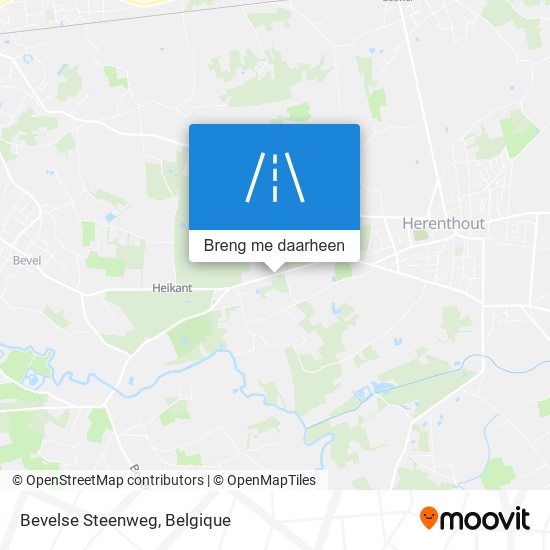 Bevelse Steenweg kaart