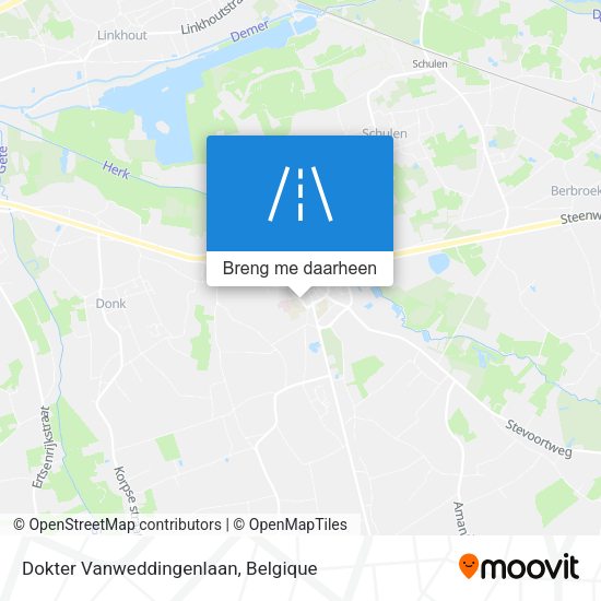 Dokter Vanweddingenlaan kaart