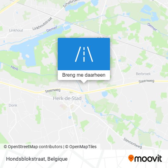 Hondsblokstraat kaart