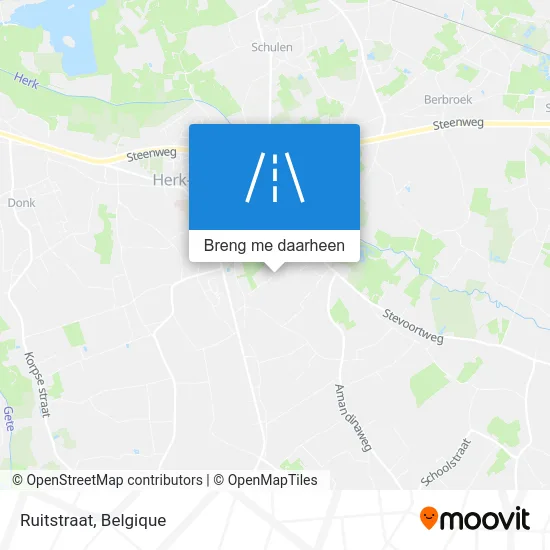 Ruitstraat kaart