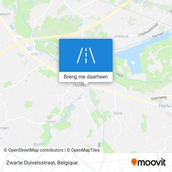 Zwarte Duivelsstraat kaart