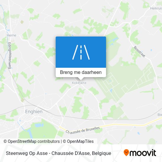 Steenweg Op Asse - Chaussée D'Asse kaart