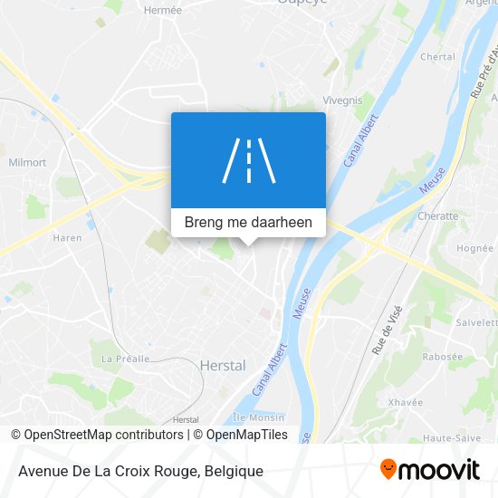 Avenue De La Croix Rouge kaart