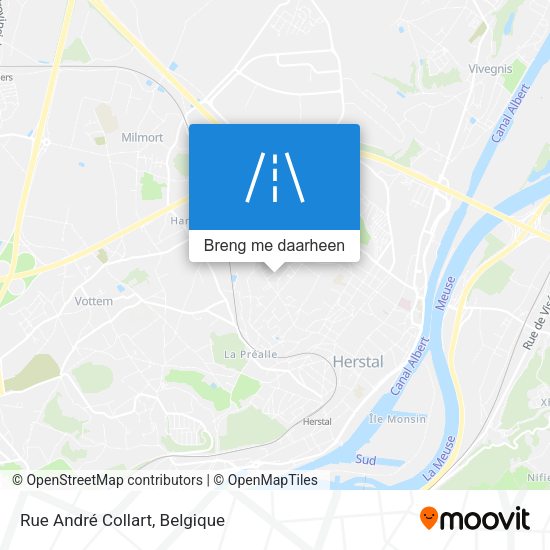 Rue André Collart kaart