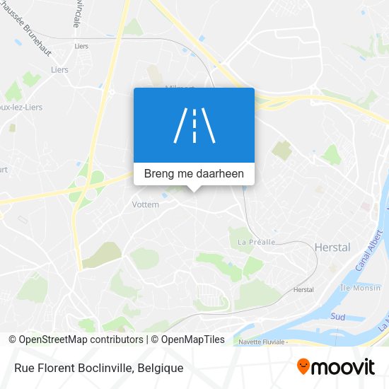 Rue Florent Boclinville kaart