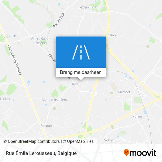 Rue Émile Lerousseau kaart