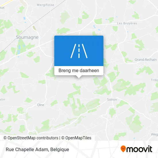 Rue Chapelle Adam kaart