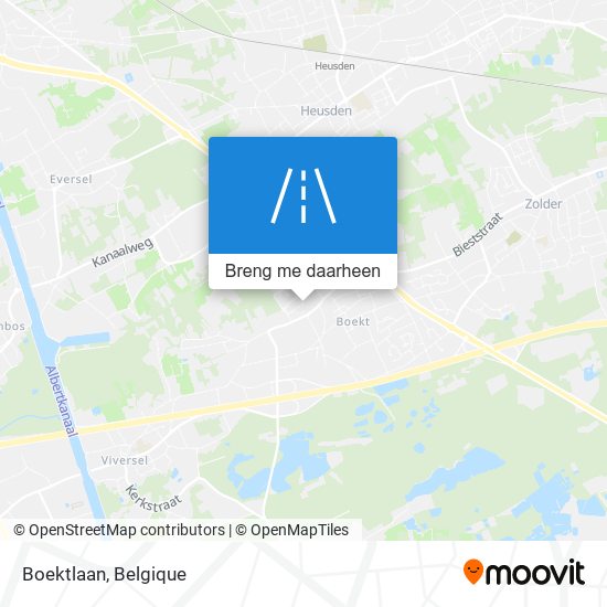 Boektlaan kaart