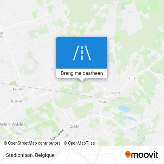 Stadionlaan kaart