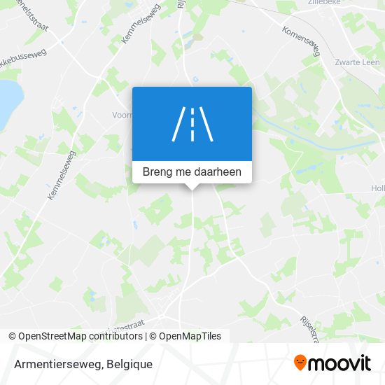 Armentierseweg kaart