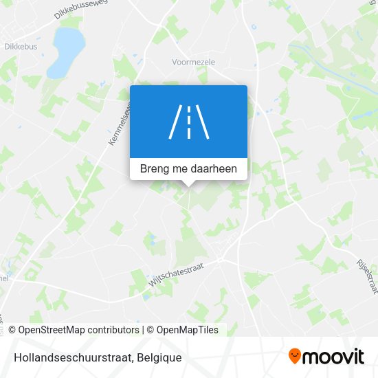 Hollandseschuurstraat kaart