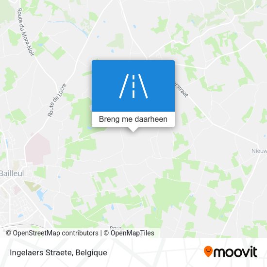 Ingelaers Straete kaart