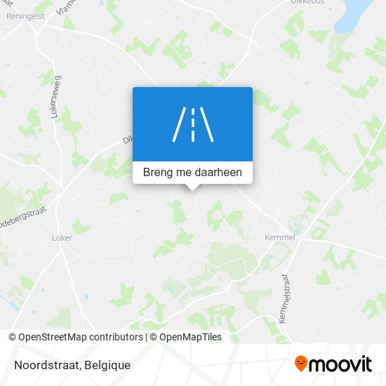 Noordstraat kaart