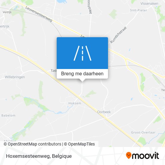 Hoxemsesteenweg kaart