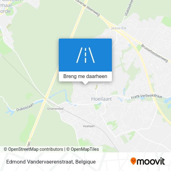 Edmond Vandervaerenstraat kaart