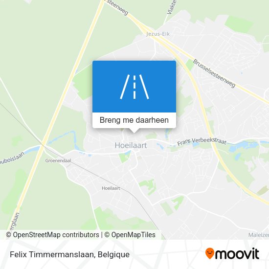 Felix Timmermanslaan kaart