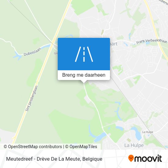 Meutedreef - Drève De La Meute kaart
