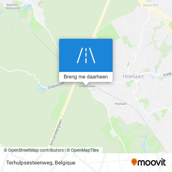 Terhulpsesteenweg kaart