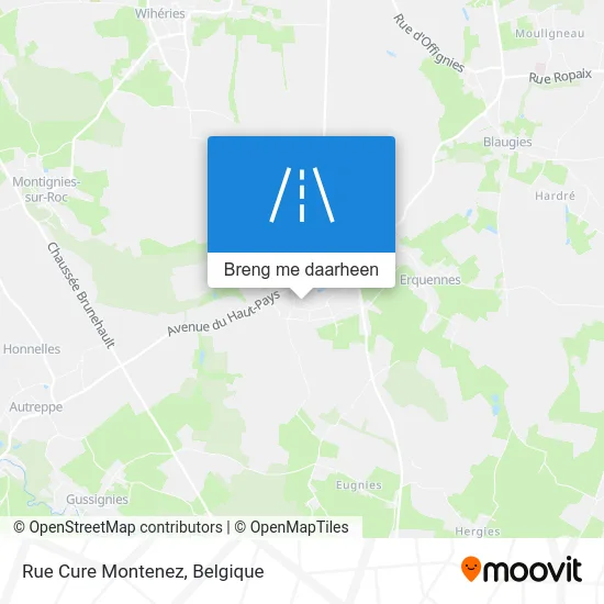 Rue Cure Montenez kaart