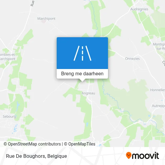 Rue De Boughors kaart