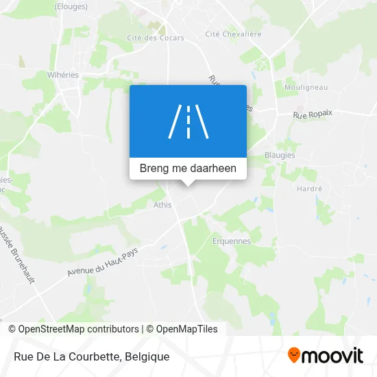 Rue De La Courbette kaart