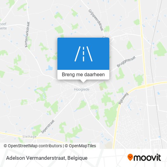 Adelson Vermanderstraat kaart