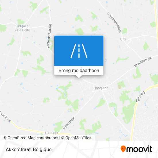 Akkerstraat kaart