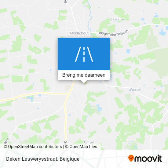 Deken Lauwerysstraat kaart