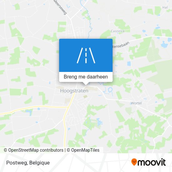 Postweg kaart