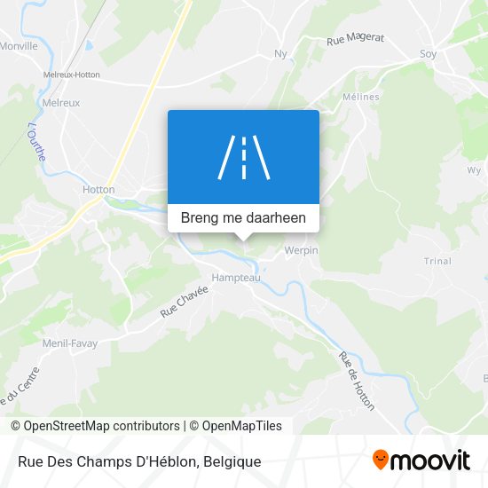 Rue Des Champs D'Héblon kaart