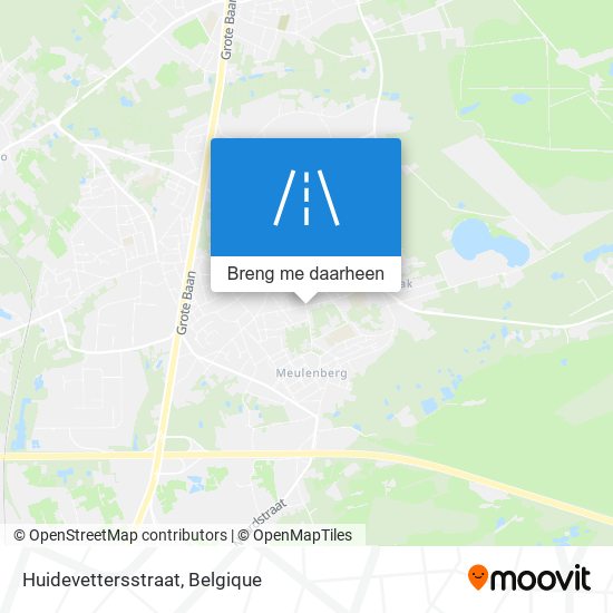 Huidevettersstraat kaart