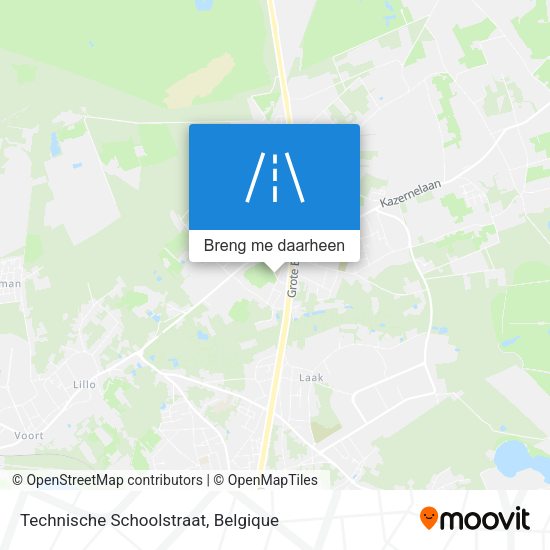 Technische Schoolstraat kaart