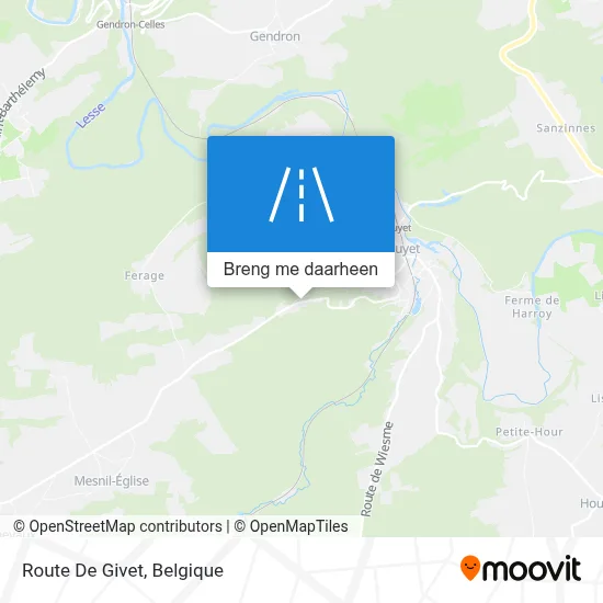 Route De Givet kaart