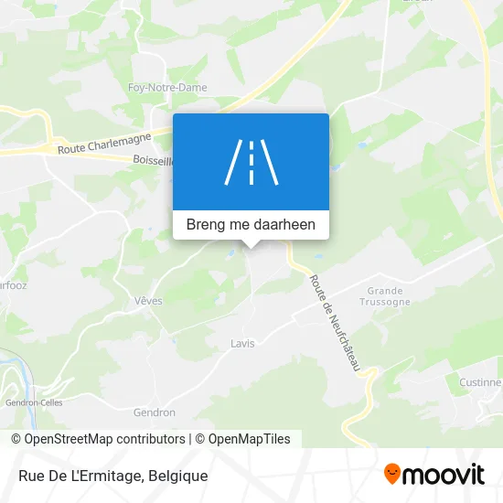 Rue De L'Ermitage kaart