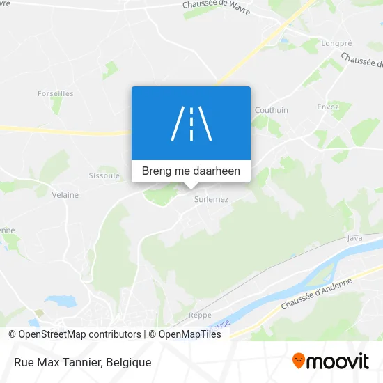 Rue Max Tannier kaart