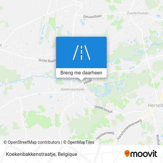 Koekenbakkenstraatje kaart