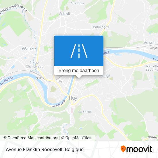 Avenue Franklin Roosevelt kaart