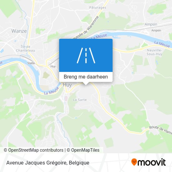 Avenue Jacques Grégoire kaart